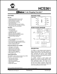 HCS361-I-P Datasheet