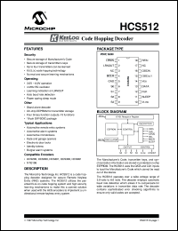 HCS512T-I-P Datasheet