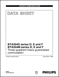 BTA204S-600D Datasheet