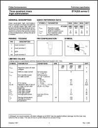 BTA208seriesC Datasheet