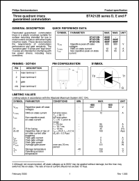 BTA212B-600D Datasheet
