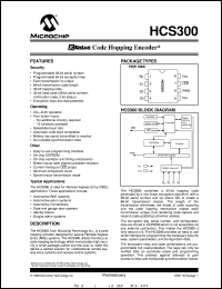 HCS300T-I-P Datasheet
