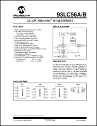 93LC56BT-I-P Datasheet