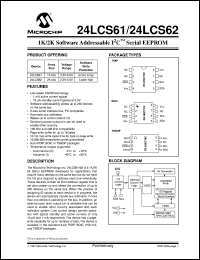 24LCS62T-I-P Datasheet