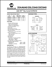 25LC640T-I-P Datasheet