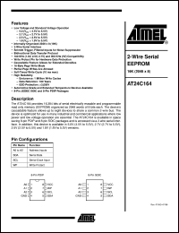 AT24C164-10SI-2-5 Datasheet