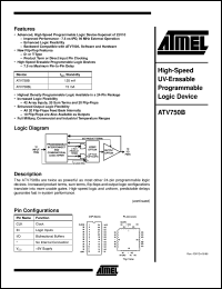 ATV750BL-15PI Datasheet