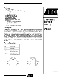 AT24C21-10SC-2-5 Datasheet
