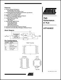 ATF16V8CZ-15SI Datasheet