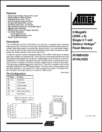 AT49LV020-70TC Datasheet