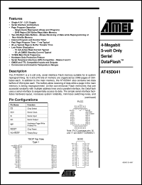AT45D041-RC Datasheet