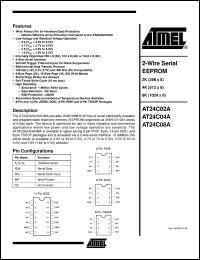 AT24C04A-10PC-2-5 Datasheet