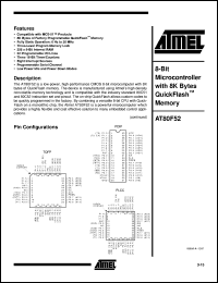 AT80F52-12PC Datasheet