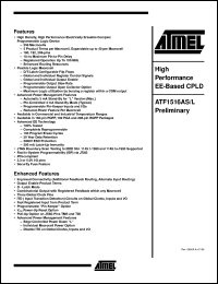 ATF1516ASL-20QHC208 Datasheet