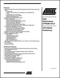 ATF1502ASL-20QC44 Datasheet
