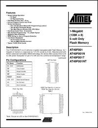 AT49F001NT-12VI Datasheet