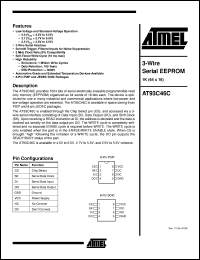 AT93C46C-10PC Datasheet