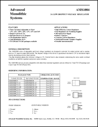 AMS1084CM-3-0 Datasheet