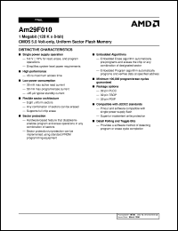 AM29F010B-70EC Datasheet