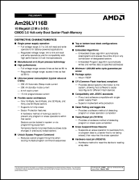 AM29LV116BT-80REC Datasheet