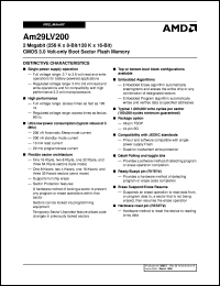 AM29LV200T-150FI Datasheet