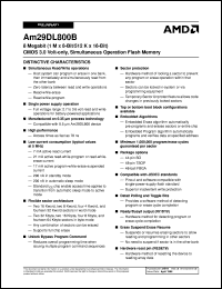 AM29DL800BT90SC Datasheet