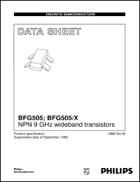 BFG505 Datasheet