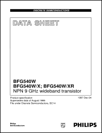 BFG540W-XR Datasheet