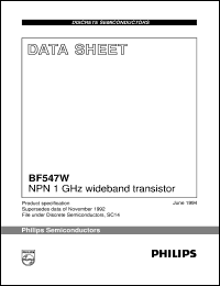 BF547W Datasheet
