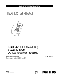 BGO847-SCO Datasheet