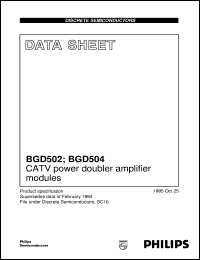 BGD502 Datasheet