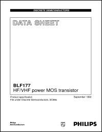 BLF177 Datasheet