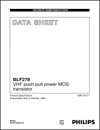BLF278 Datasheet