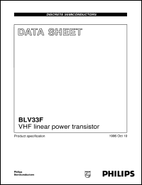 BLV33F Datasheet