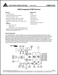 CM8870CPEI Datasheet