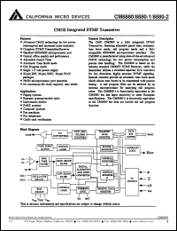CM8880-2DI Datasheet