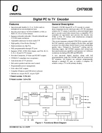 CH7003B-V Datasheet