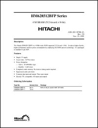 HM628512BFP-5 Datasheet