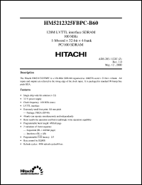 HM5212325FBPC-B60 Datasheet