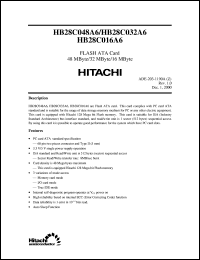 HB28C016A6 Datasheet