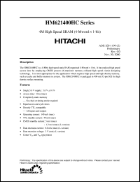 HM621400HCLJP-10 Datasheet