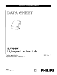 BAV99W Datasheet