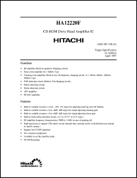 HA12220F Datasheet