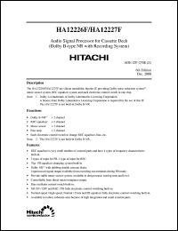 HA12226F Datasheet