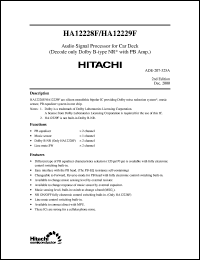 HA12229F Datasheet