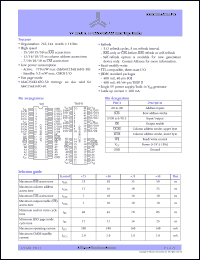 AS4C256K16F0-50JC Datasheet