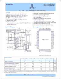 AS7C33256PFS16A-150TQI Datasheet