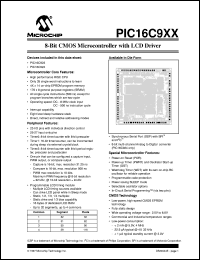 PIC16C924-08-SP Datasheet