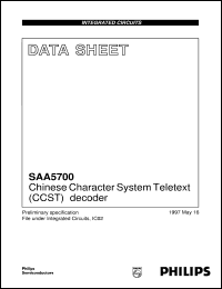 SAA5700GP-M4B Datasheet