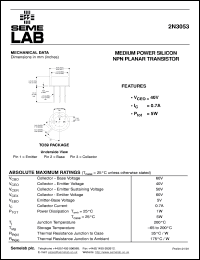 2N3053 Datasheet